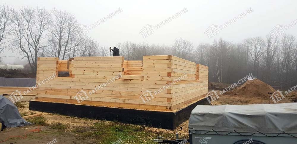 Дом из бруса 6х7 Лучезар, Ленинградская область, Кингисеппский район