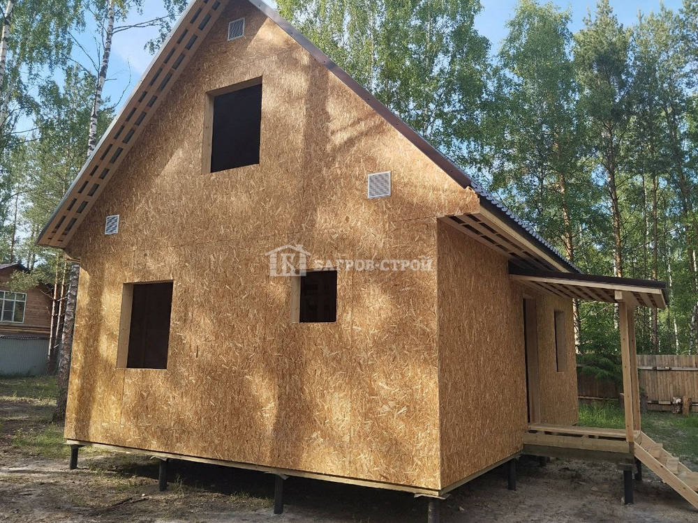 Каркасный дом 6х8 Добрыня с мансардой, Владимирская обл. Киржачский район