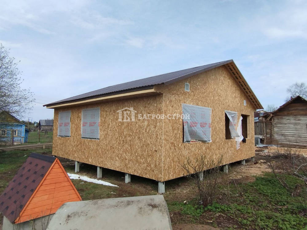Каркасный дом 9х9 Никифор, Тверская обл. Бологовский район