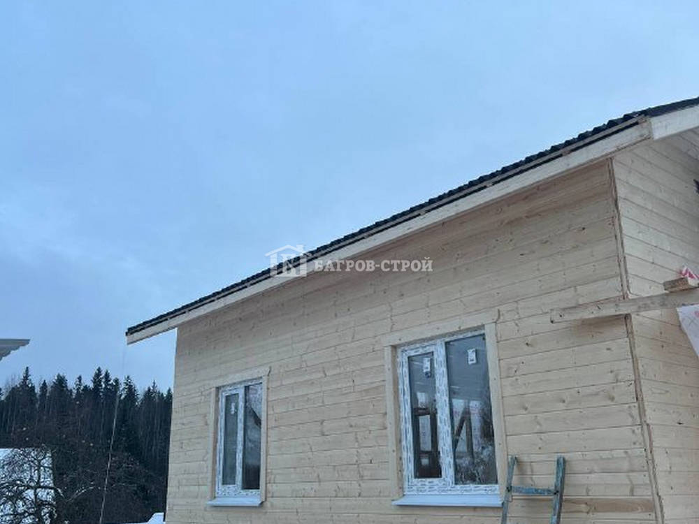 Каркасный дом 6х6 Варлаам с террасой 1,5х3 м, Ленинградская обл., Тихвинский район
